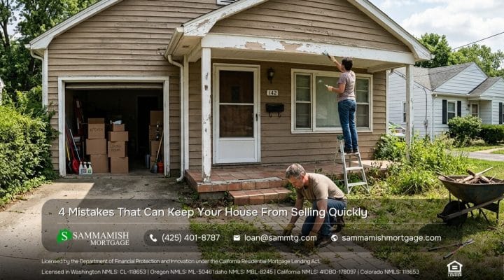 4 Mistakes That Can Keep Your House From Selling Quickly