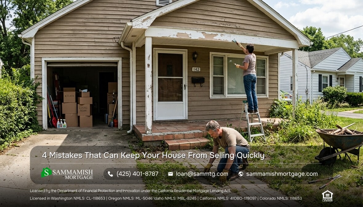 4 Mistakes That Can Keep Your House From Selling Quickly