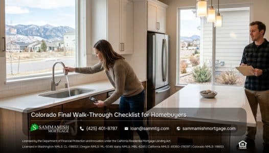 Colorado Final Walk-Through Checklist for Homebuyers