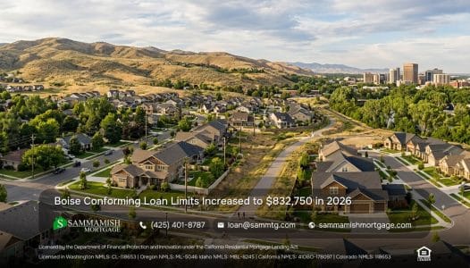 Boise Conforming Loan Limits Increased to $832,750 in 2026