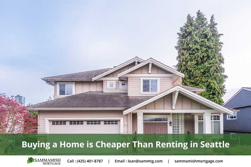Buying a home is cheaper than renting in seattle wa