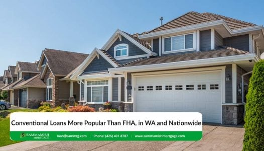 Conventional Loans More Popular Than FHA in Washington and Nationwide