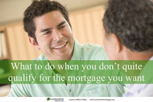 What To Do When You Don’t Quite Qualify For The Mortgage You Want