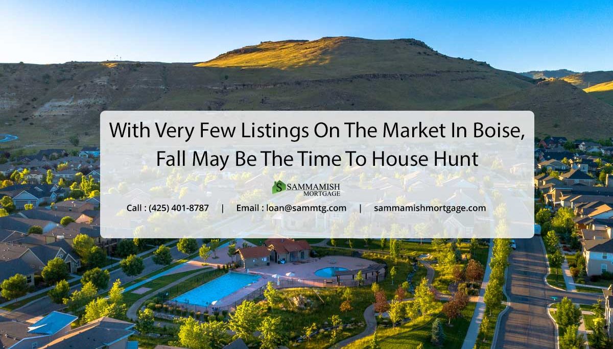 With Very Few Listings On The Market In Boise, Fall May Be The Time To House Hunt