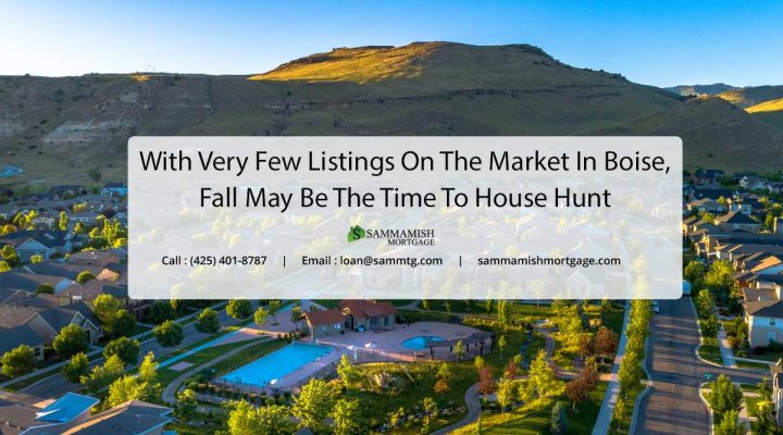 With Very Few Listings On The Market In Boise, Fall May Be The Time To House Hunt