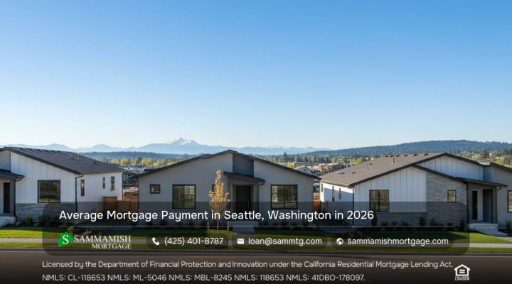 Average Monthly Mortgage Payment in Seattle, WA in 2026