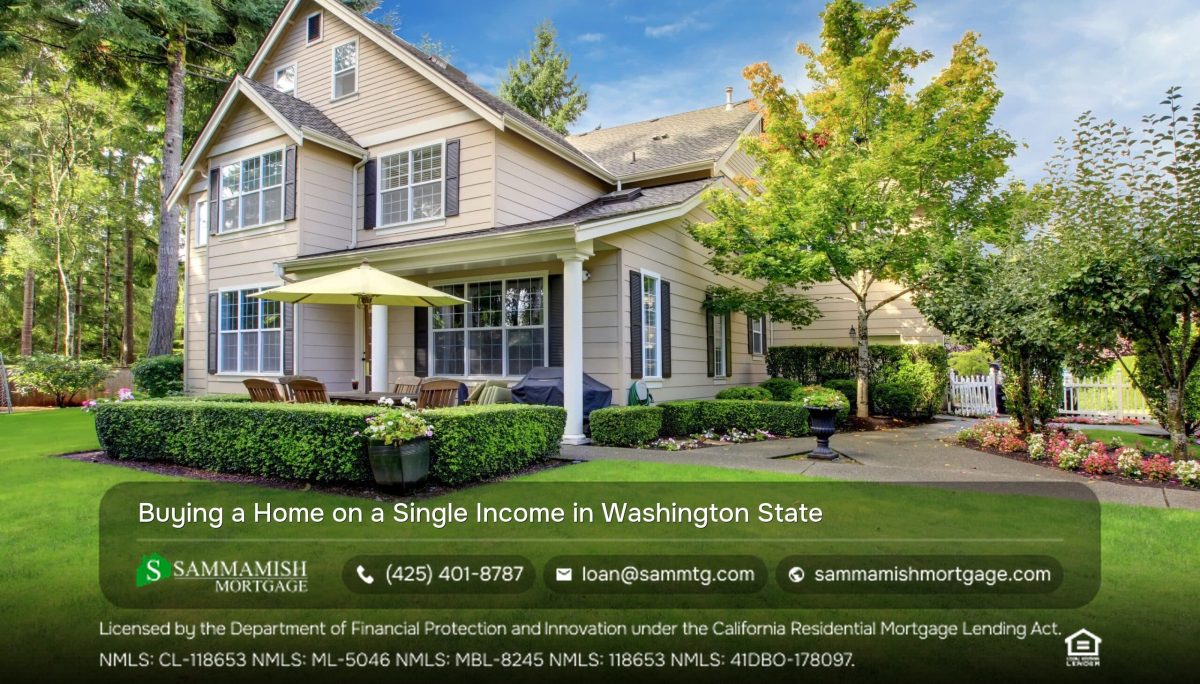Buying a Home on a Single Income in Washington State
