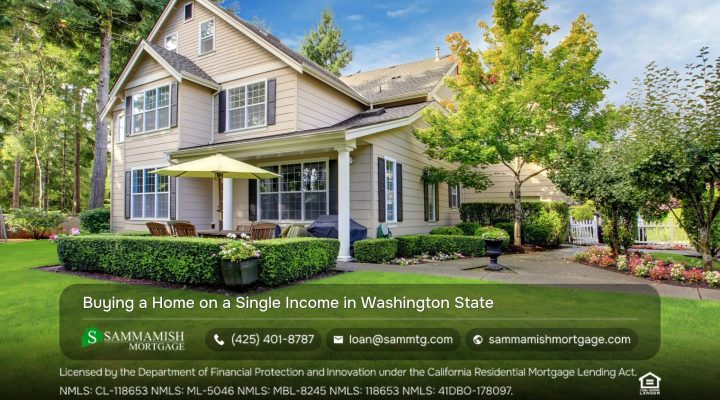 Buying a Home on a Single Income in Washington State
