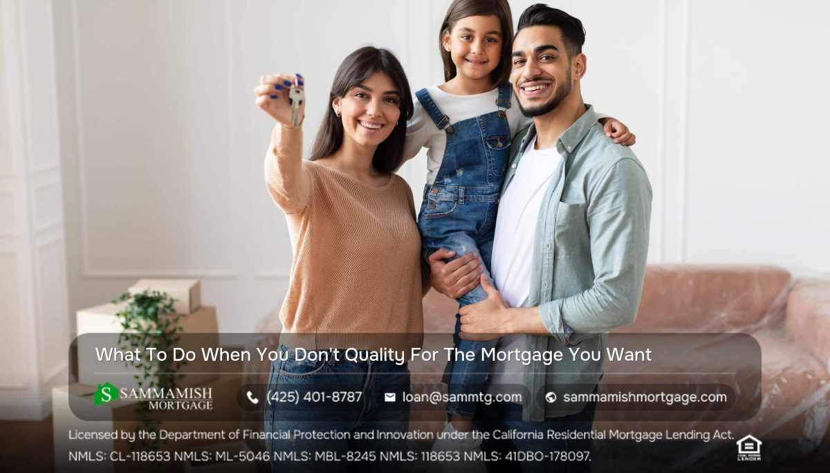 What To Do When You Don’t Quite Qualify For The Mortgage You Want