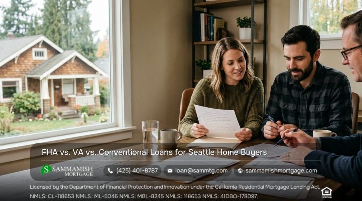 FHA vs. VA vs. Conventional Loans for Seattle Home Buyers