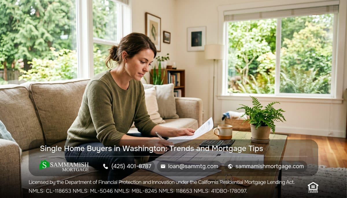 Single Home Buyers in Washington: Trends and Mortgage Tips