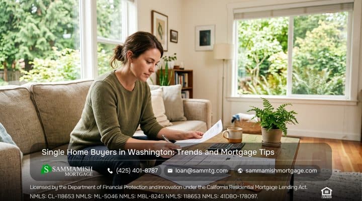 Single Home Buyers in Washington: Trends and Mortgage Tips
